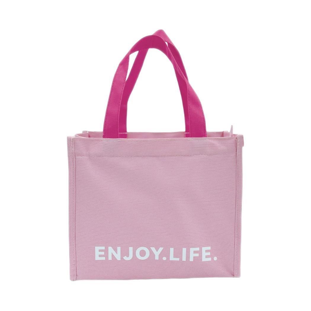 Dopamine Letter Insulated Lunch Bag(Pink)