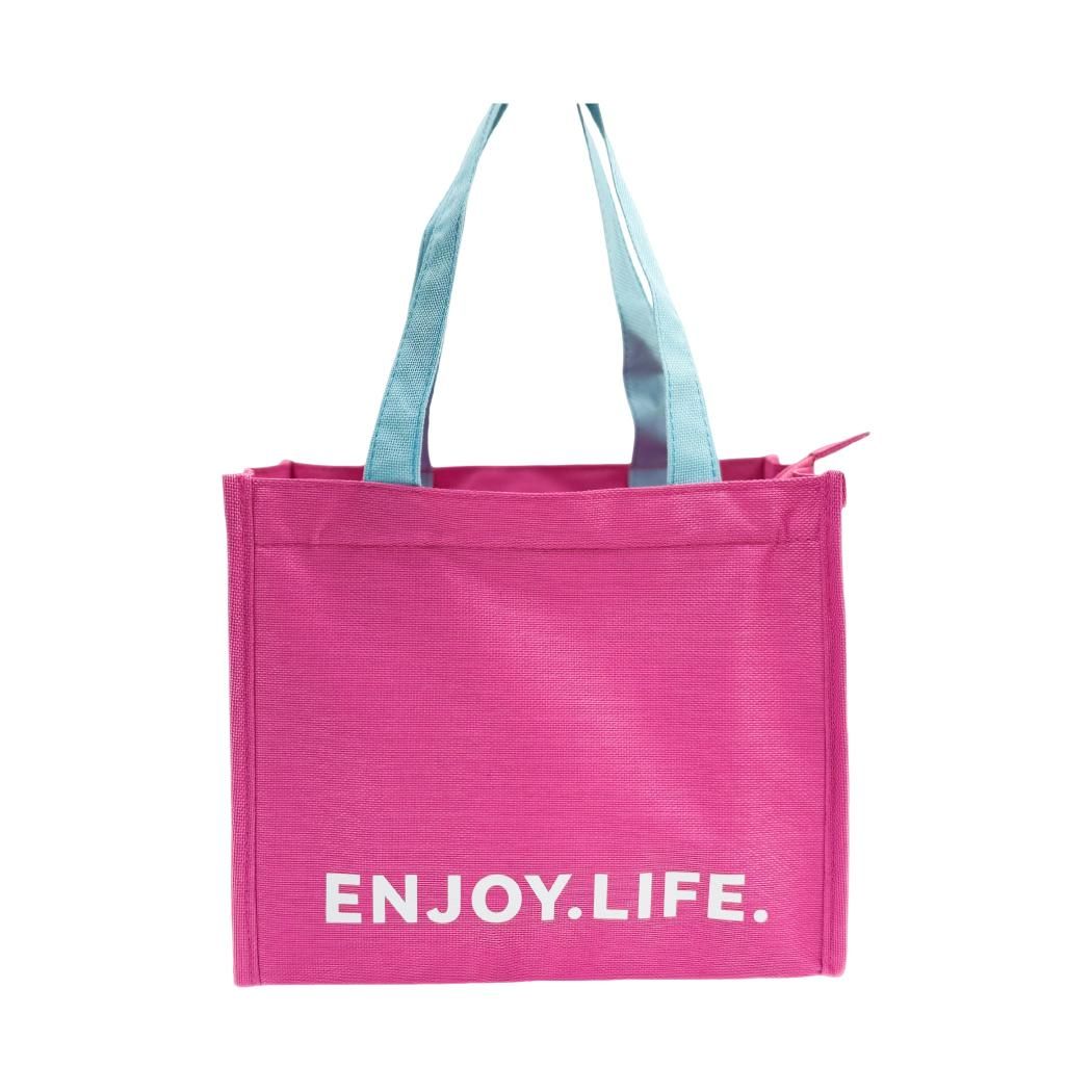 Dopamine Letter Insulated Lunch Bag(Rosy) Dopamine Letter Insulated Lunch Bag(Rosy)