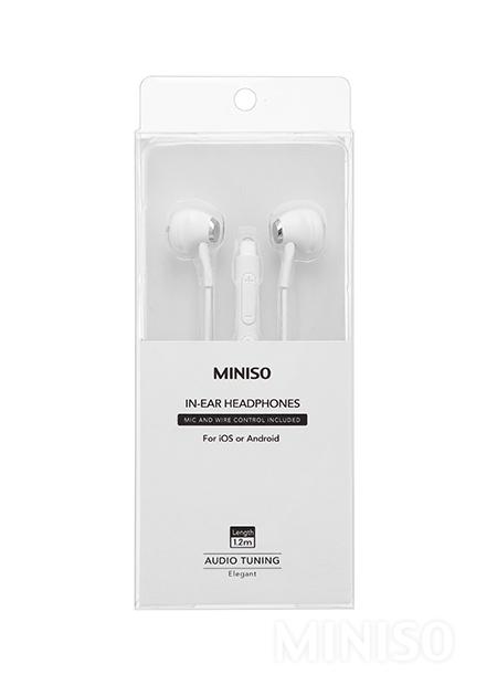 Elegant In-ear Headphones Model: E156(White)