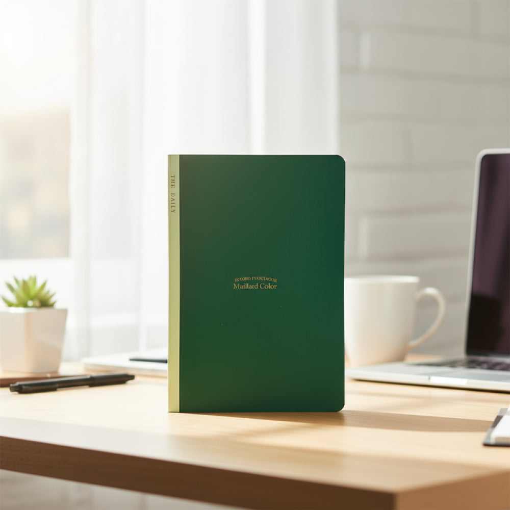 Minimalism Retro Collection A5 Stitch-bound Book (28 Sheets) (Blackish Green)