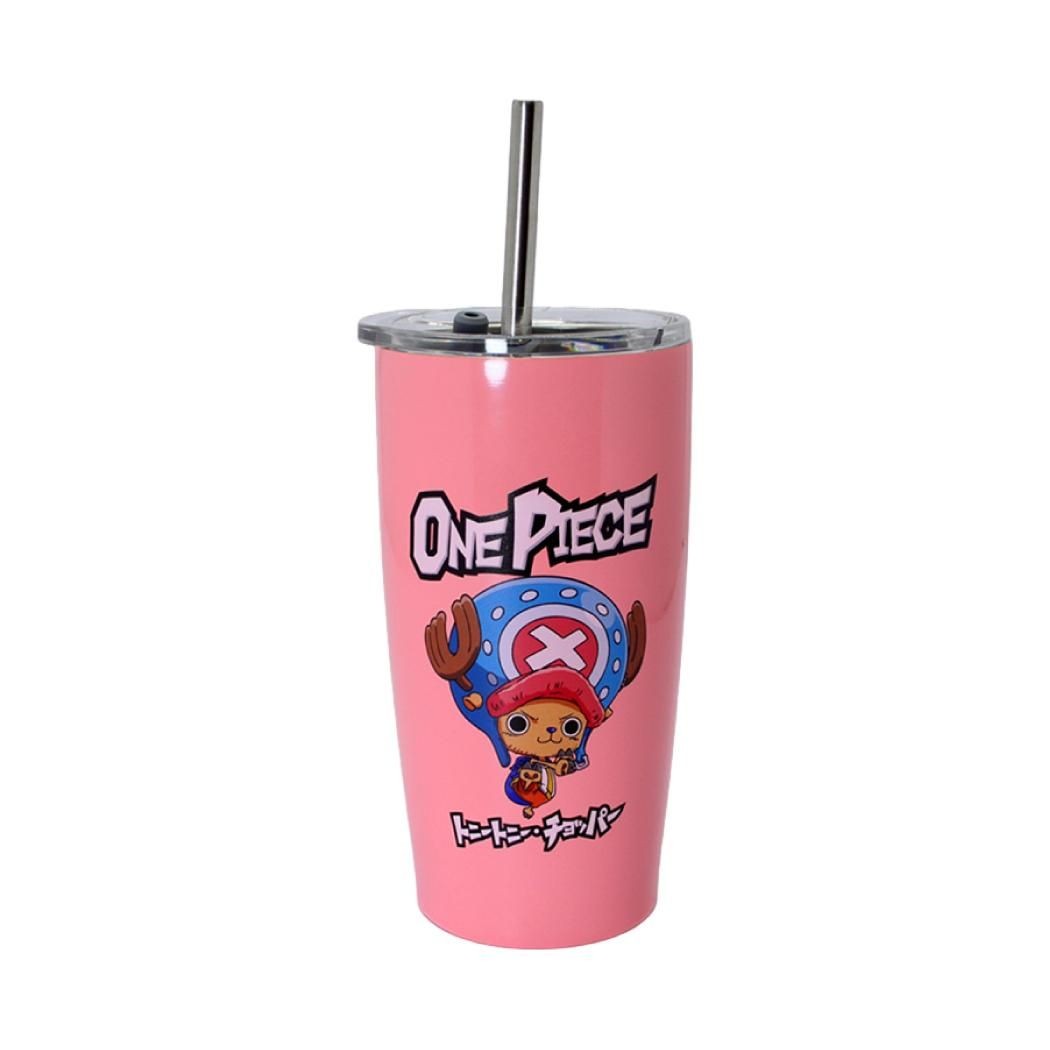 One Piece Collection Steel Tumbler with Straw (530mL)(Pink) One Piece Collection Steel Tumbler with Straw (530mL)(Pink)