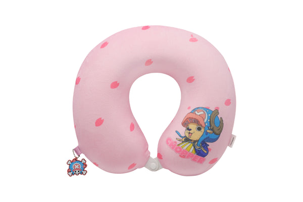 One Piece Classic Collection Memory Foam Neck Pillow  (Pink)