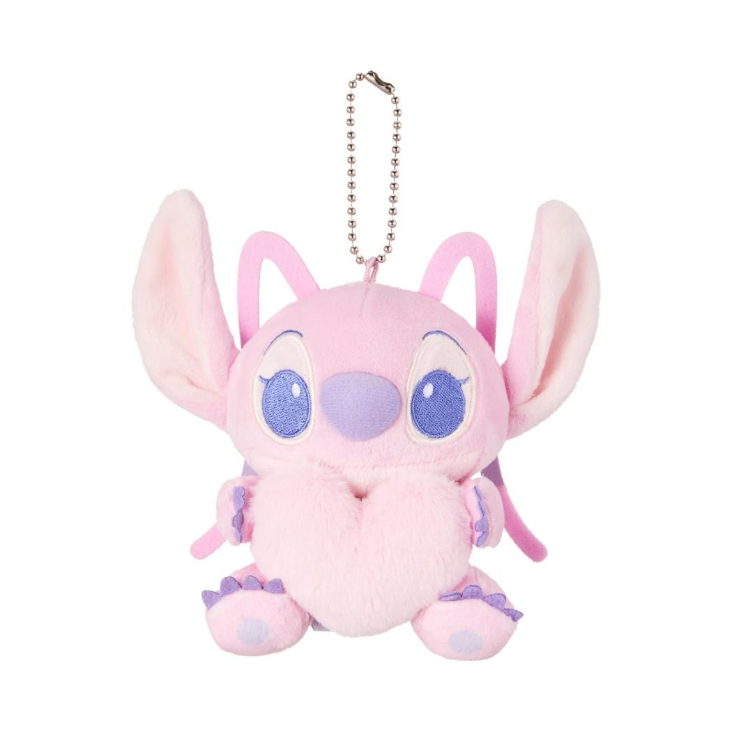 Disney Stitch Collection Holding-Heart Plush Pendant (Angel) Disney Stitch Collection Holding-Heart Plush Pendant (Angel)