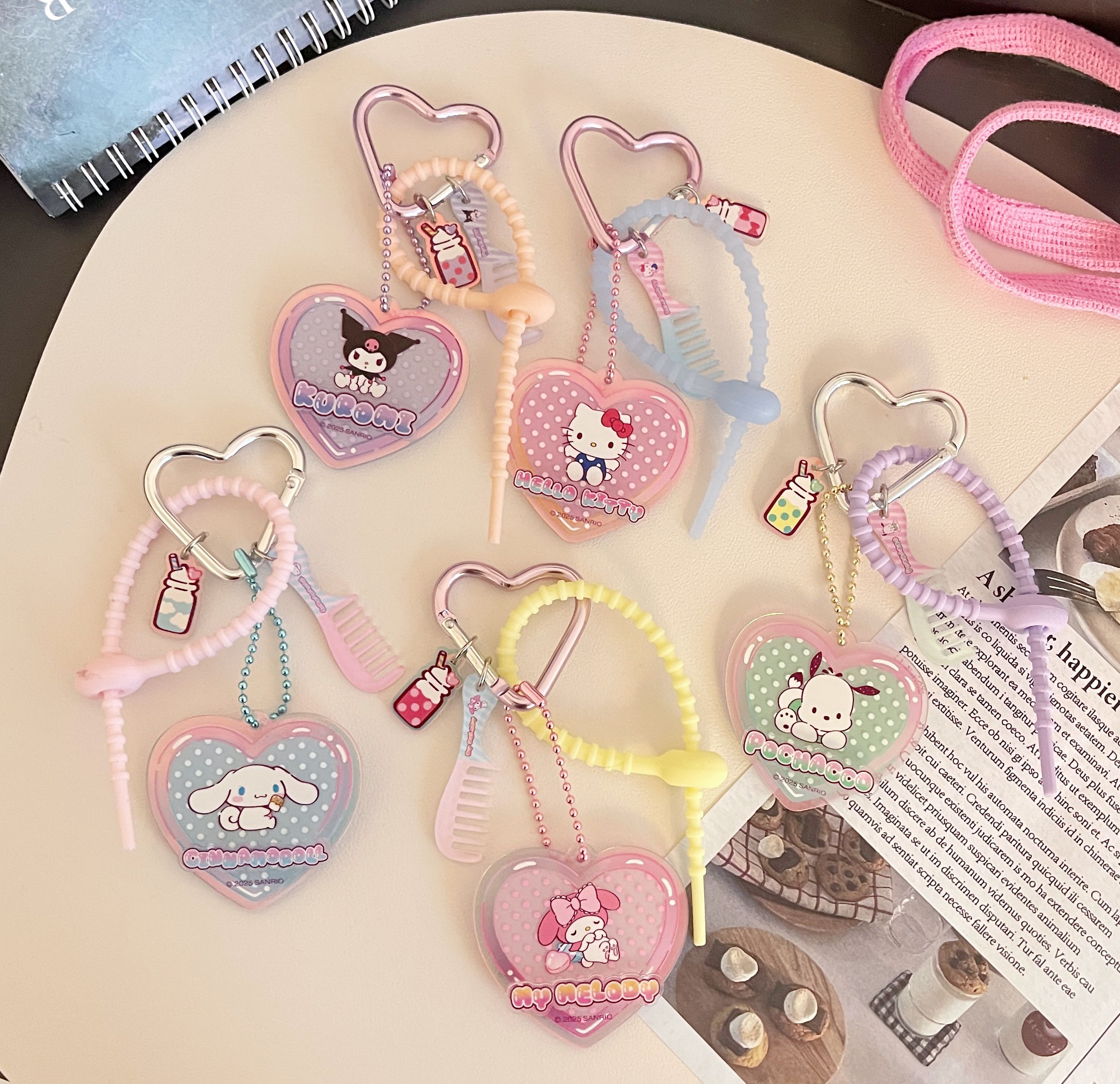 Hello Kitty and Friends Sweet Factory Mirror Keychain Hello Kitty and Friends Sweet Factory Mirror Keychain