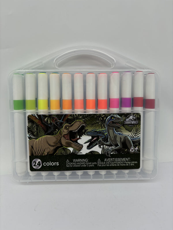 Jurassic World Collection 24-Piece Washable Marker Set