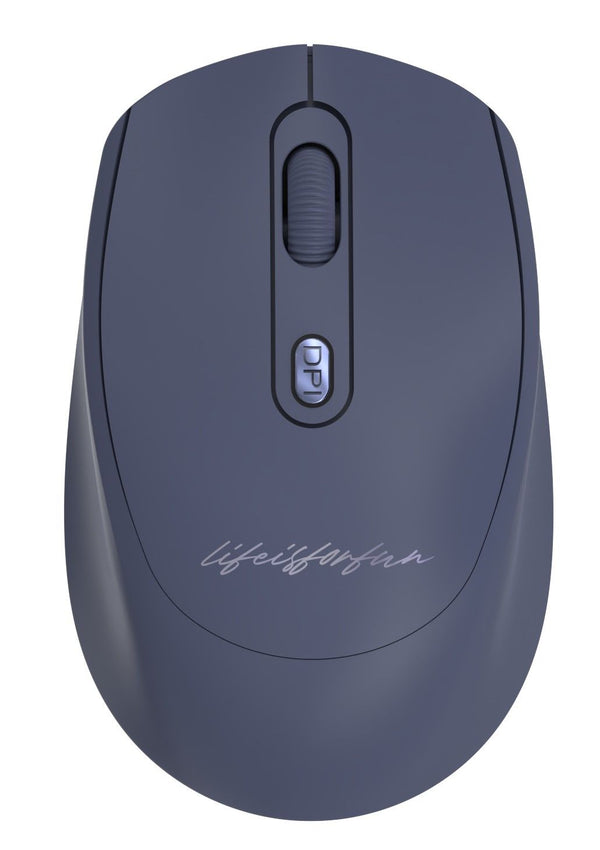 Life is for Fun Series Chargeable Wireless Silent Mouse Model: LW-13MC(Dark Blue)