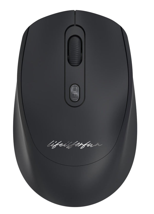 Life is for Fun Series Chargeable Wireless Silent Mouse Model: LW-13MC(Black)