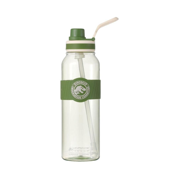 Jurassic World Plastic Bottle with Handle & Straw 1000mL(Green)