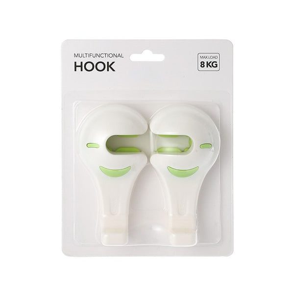 Simple Car Headrest Hanger Hook 2 Pack (White)