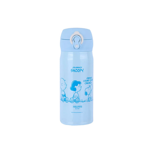 Snoopy Collection 1.0 Insulated Bottle with Auto Flip Lid (320mL, Blue)