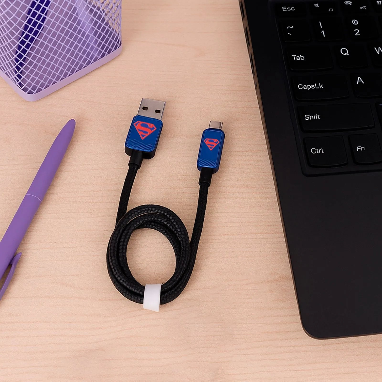 DC Superman Series USB-C Fast Charging Cable DC Superman Series USB-C Fast Charging Cable