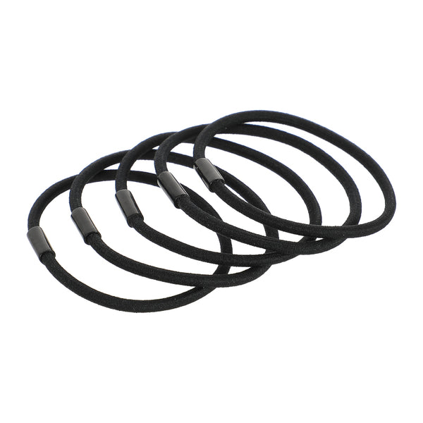 Ultra-durable Tube Rubber Band 5pcs (Black)