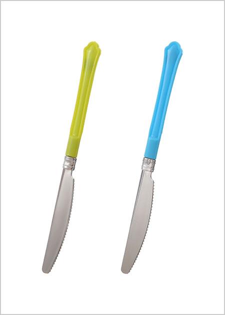 Colored Disposable Tableware Knife Set (6pcs)