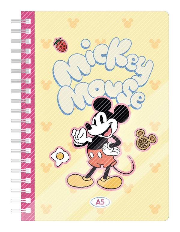 Disney Mickey Food Collection A5 PP Wire-bound Book (80 Sheets)