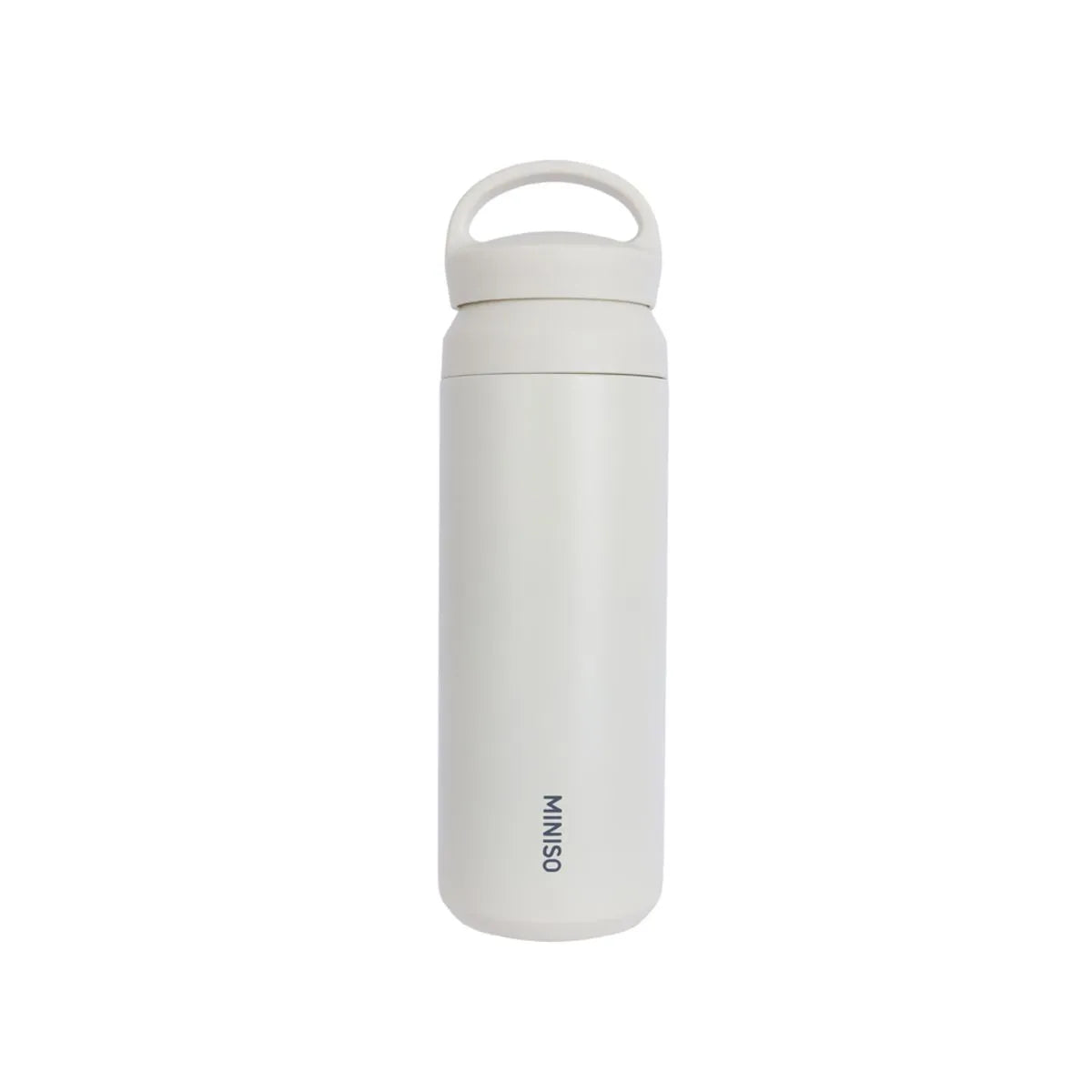 Coffee Series Double-Wall Insulated Bottle with Handle 500mL (White)