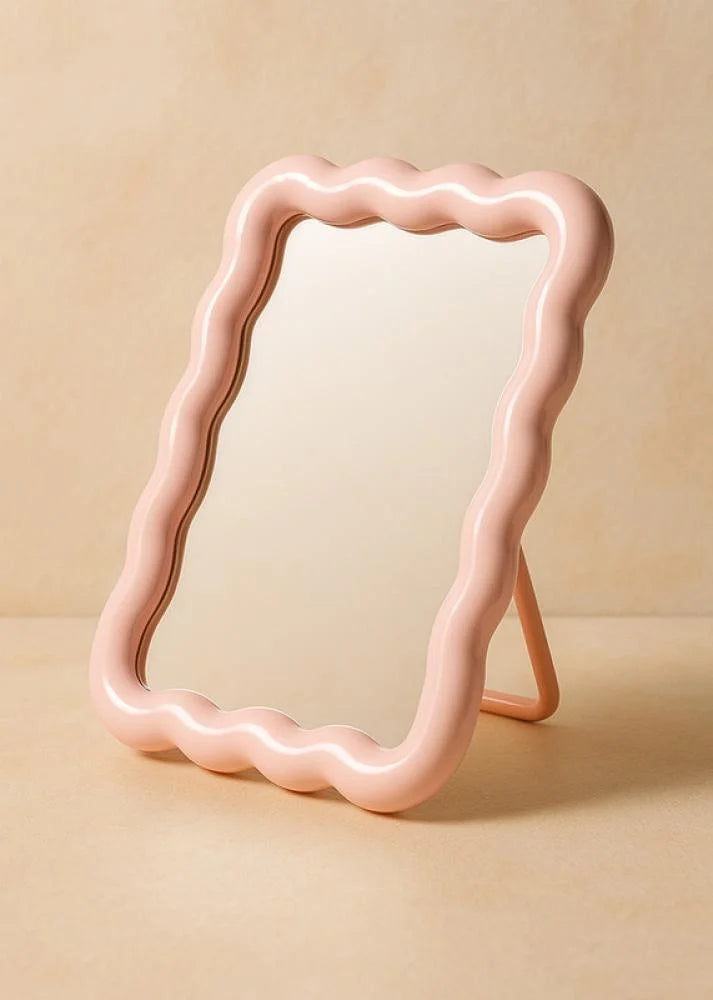 Creamy Style Makeup Mirror (Square)