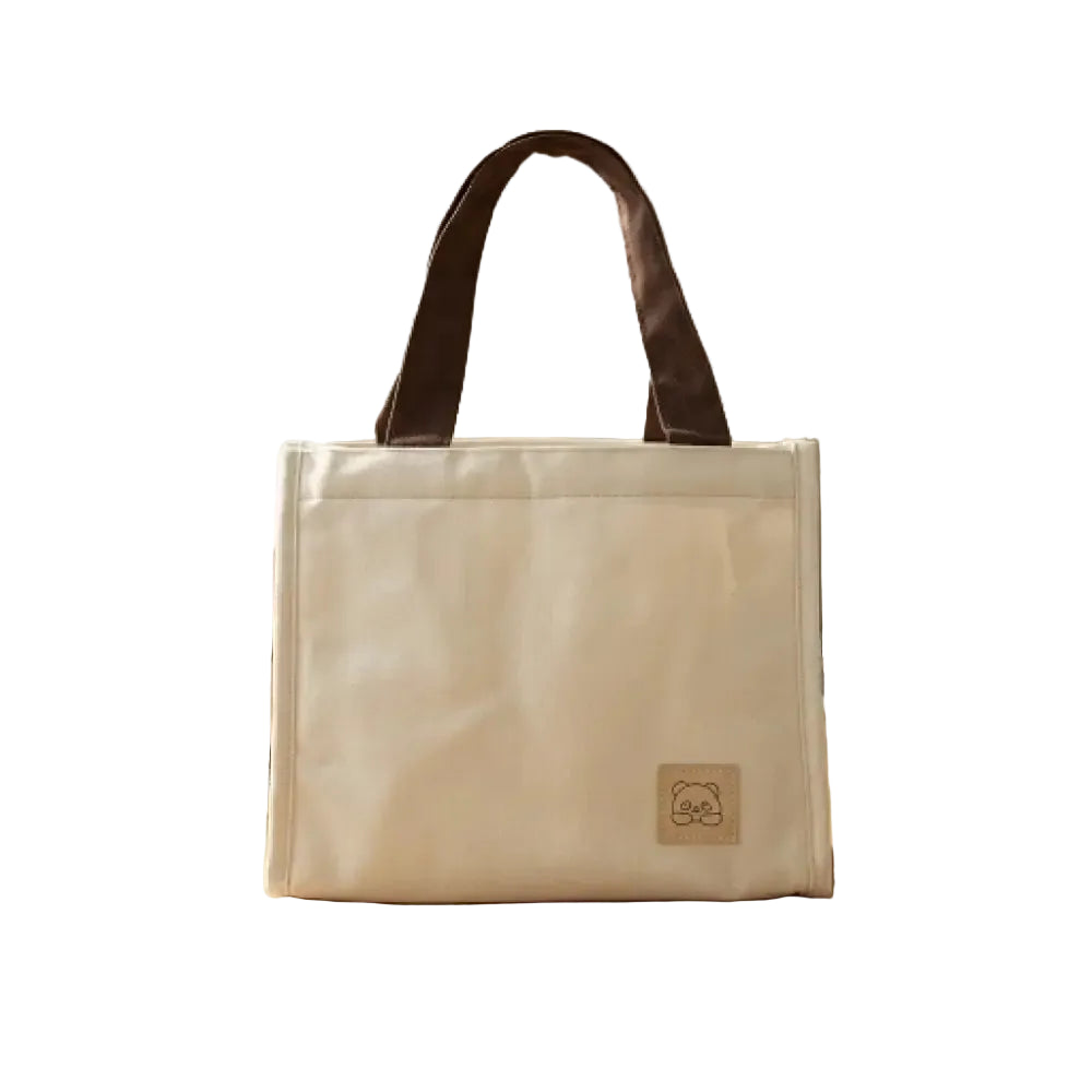 Classic Square Insulated Lunch Bag(Beige)