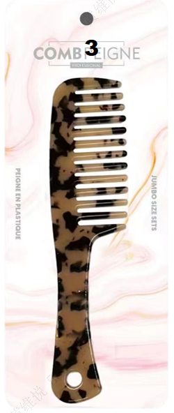 Acetic Acid Series Simple Long-Handle Fine Tooth Comb Acetic Acid Series Simple Long-Handle Fine Tooth Comb