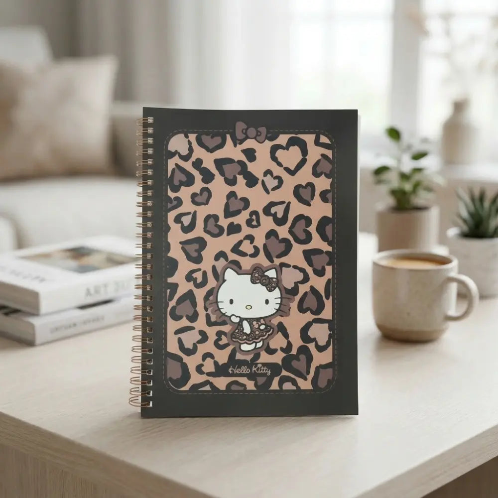 Hello Kitty Leopard Design Collection B5 Wire-bound Book (Brown) (80 Sheets) Hello Kitty Leopard Design Collection B5 Wire-bound Book (Brown) (80 Sheets)