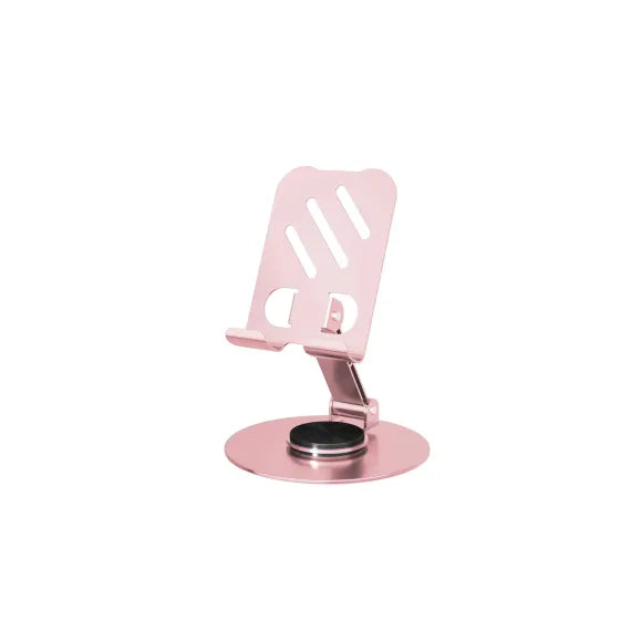 Metal Rotating Foldable Phone Holder(Pink)