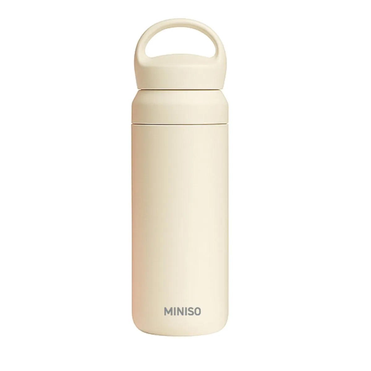 Solid Color Insulated Bottle with Handle 500 mL(Beige) Solid Color Insulated Bottle with Handle 500 mL(Beige)
