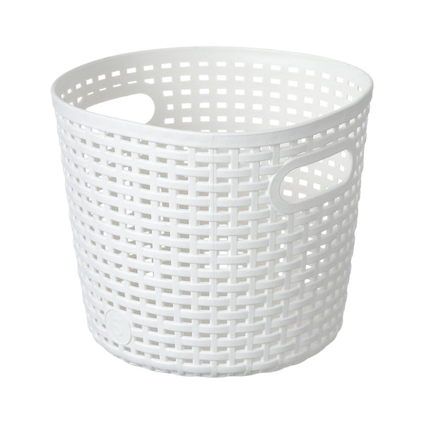 Plaid Round Storage Basket (S)