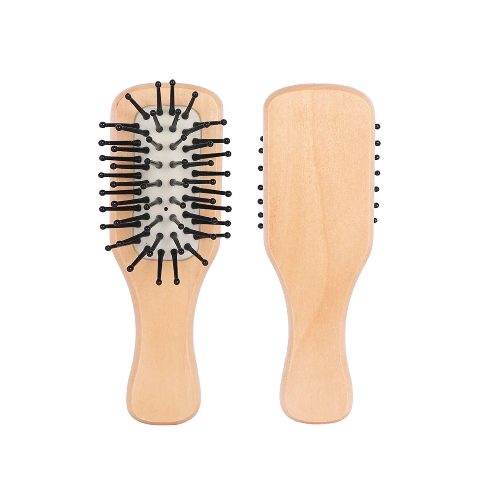 Harmony Series Mini Paddle Nylon-Bristled Cushion Hairbrush