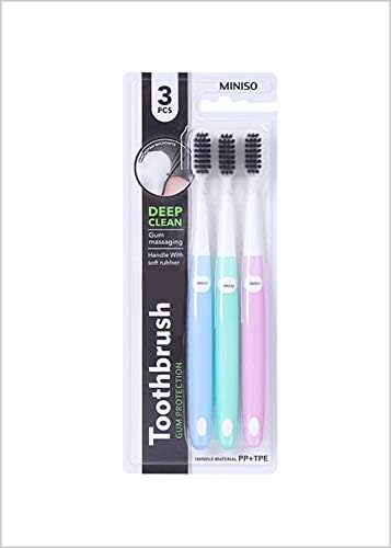 Charcoal Soft Bristles Toothbrush ( 3 Count )
