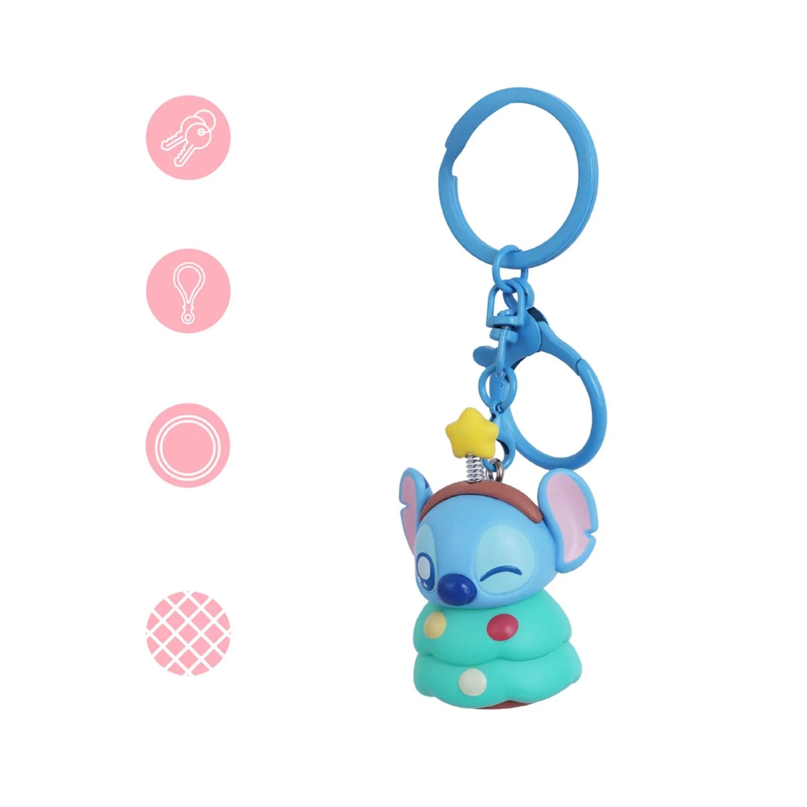 Disney Lilo & Stitch Collection Dress-Up Buddy Keychain Disney Lilo & Stitch Collection Dress-Up Buddy Keychain