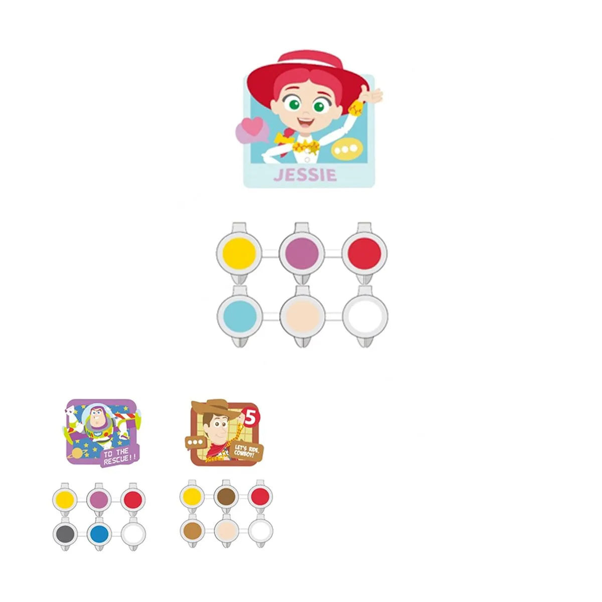 Disney Pixar Collection Coloring Plaster Figure（Assorted Styles）
