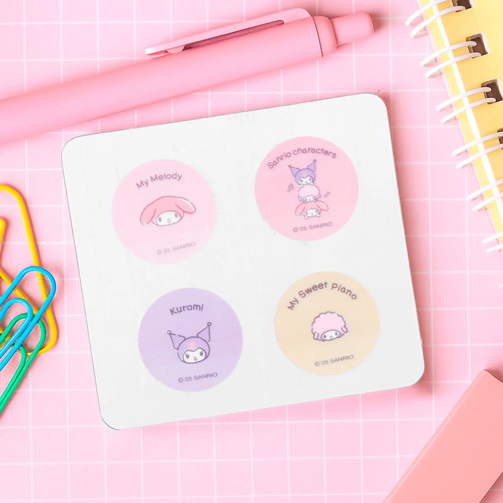 Sanrio characters Stacking Fun Collection Round Sticky Notes (4*20 Sheets, Sanrio characters) Sanrio characters Stacking Fun Collection Round Sticky Notes (4*20 Sheets, Sanrio characters)