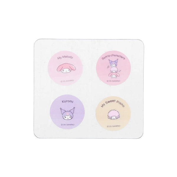 Sanrio characters Stacking Fun Collection Round Sticky Notes (4*20 Sheets, Sanrio characters)