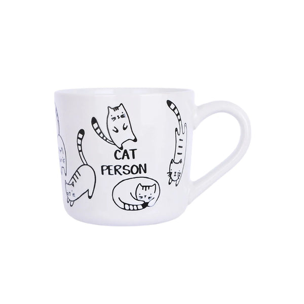 Black & White Kitten Series Ceramic Mug 450mL