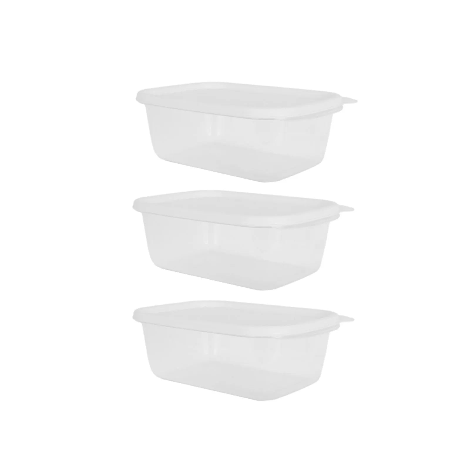 Simple Kitchen Series Food Containers 1400mL (3 pcs)(White)