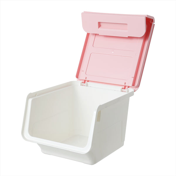 Storage Box with Wide Opening (S)(Pink)