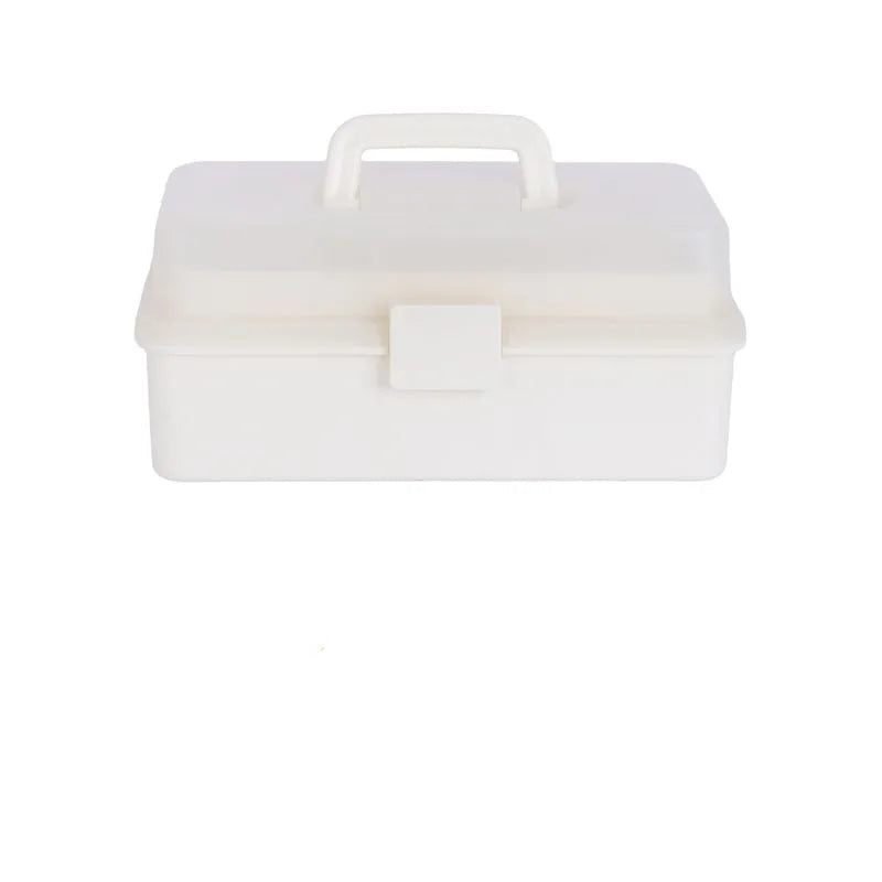 Three-Layer Foldable Tool Storage Box (L)(White) – Miniso Jordan