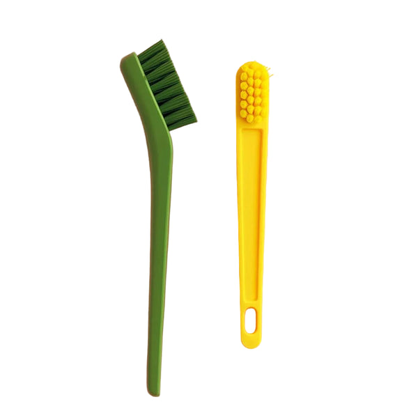 Multifunctional 2-In-1 Shoe Brush(Green & Yellow)
