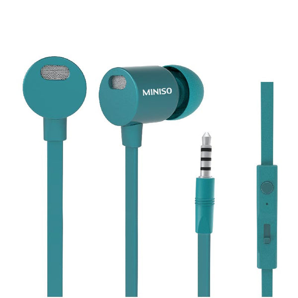 Metallic In-Ear Earphones (Blue)