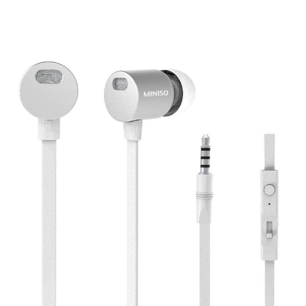 Metallic In-Ear Earphones (Silver)