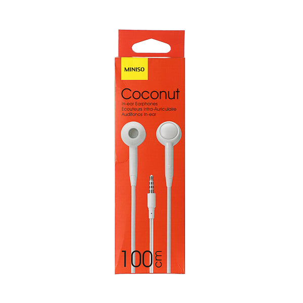 Fruit Series Coconut Headphones(WHite)