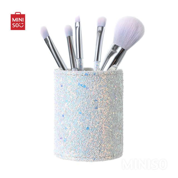 Sparkling Stars Makeup Brush Set in Cylinder Box(6pcs)(White)