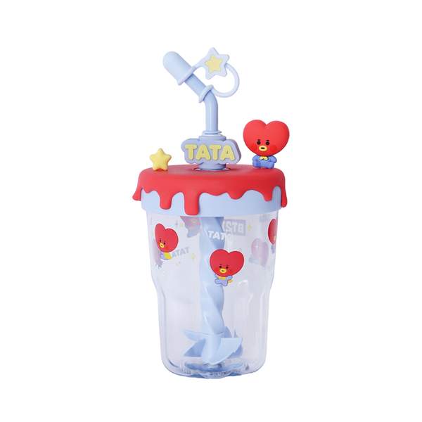 BT21 BABY Collection Plastic Bottle with Stir Straw 560mL (TATA)