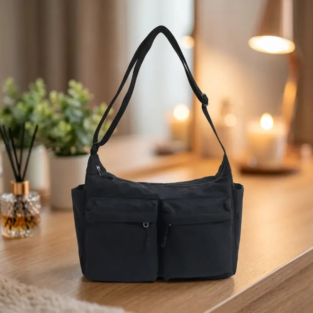 City Series Rectangular Crossbody Bag(Black) City Series Rectangular Crossbody Bag(Black)