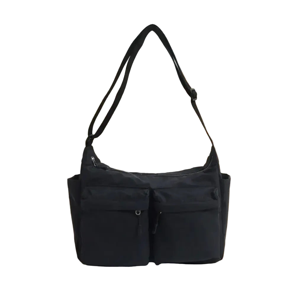 City Series Rectangular Crossbody Bag(Black)