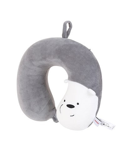 We Bare Bears- Memory Foam U-shaped Pillow (Light Grey)