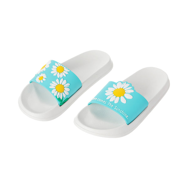 Sunrise Sunflowers Women's Fashion Slippers(Blue,37-38)