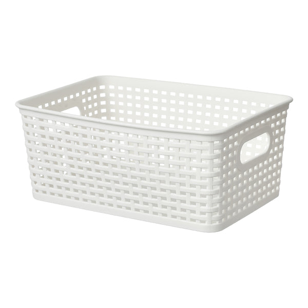 Plaid Square Storage Basket (S)