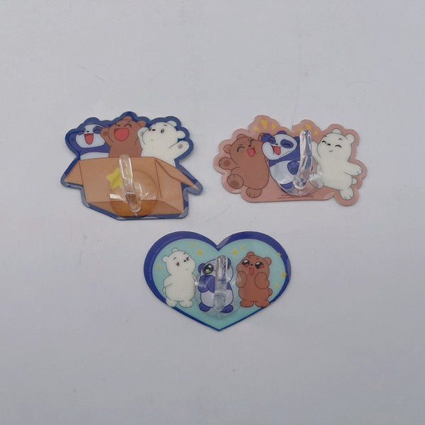 We Bare Bears Baby Collection Traceless Hooks (4 pcs)