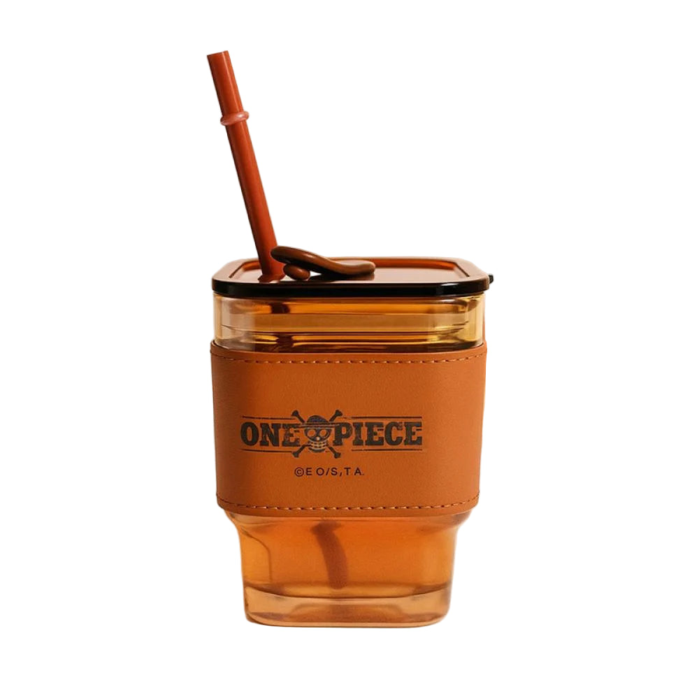 One Piece Collection Straw Glass Mug 450mL One Piece Collection Straw Glass Mug 450mL