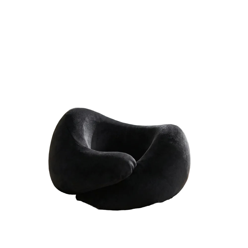 Foldable Neck Pillow with Hook(Black)